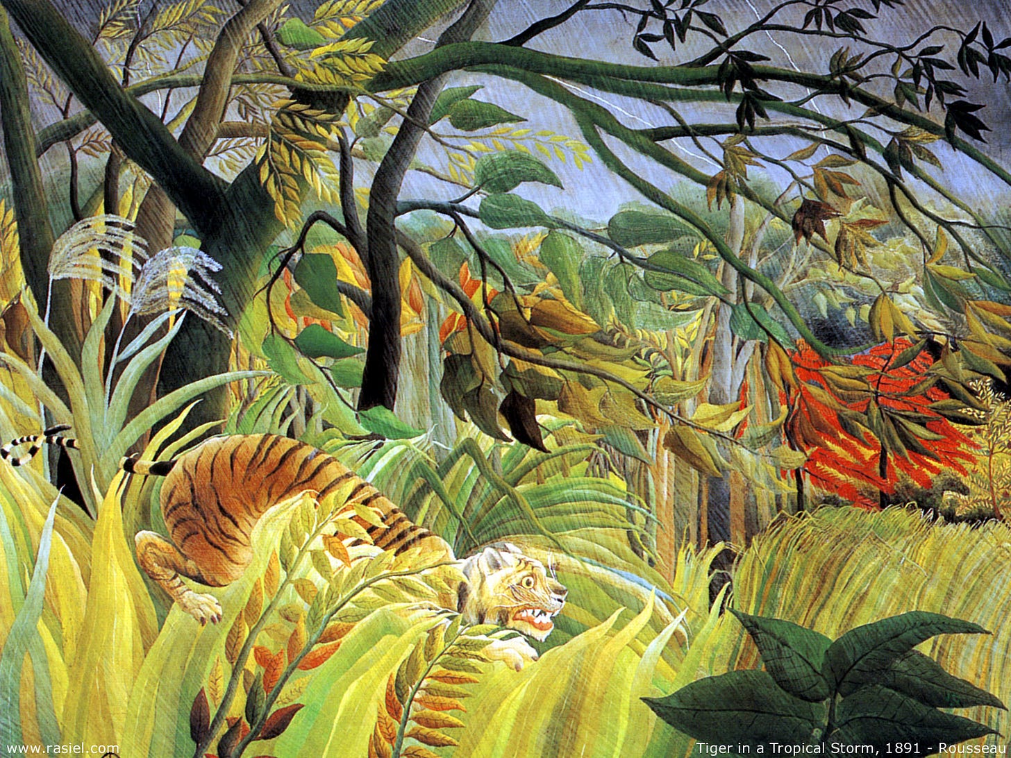 Surprise! (1891) by Henri Rousseau – Artchive