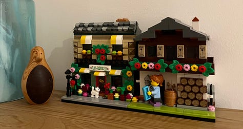 The book cover, my Lego models, and Zac Efron as Link Larkin