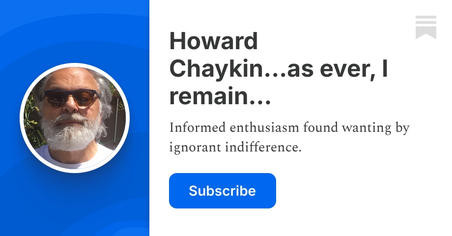 Howard Chaykin...as ever, I remain... | Substack