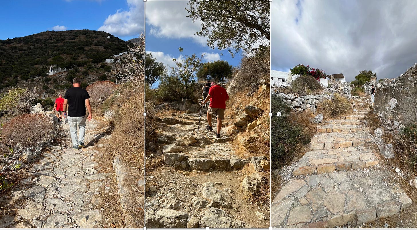 Three shots along the path (photos by Marie Powell)