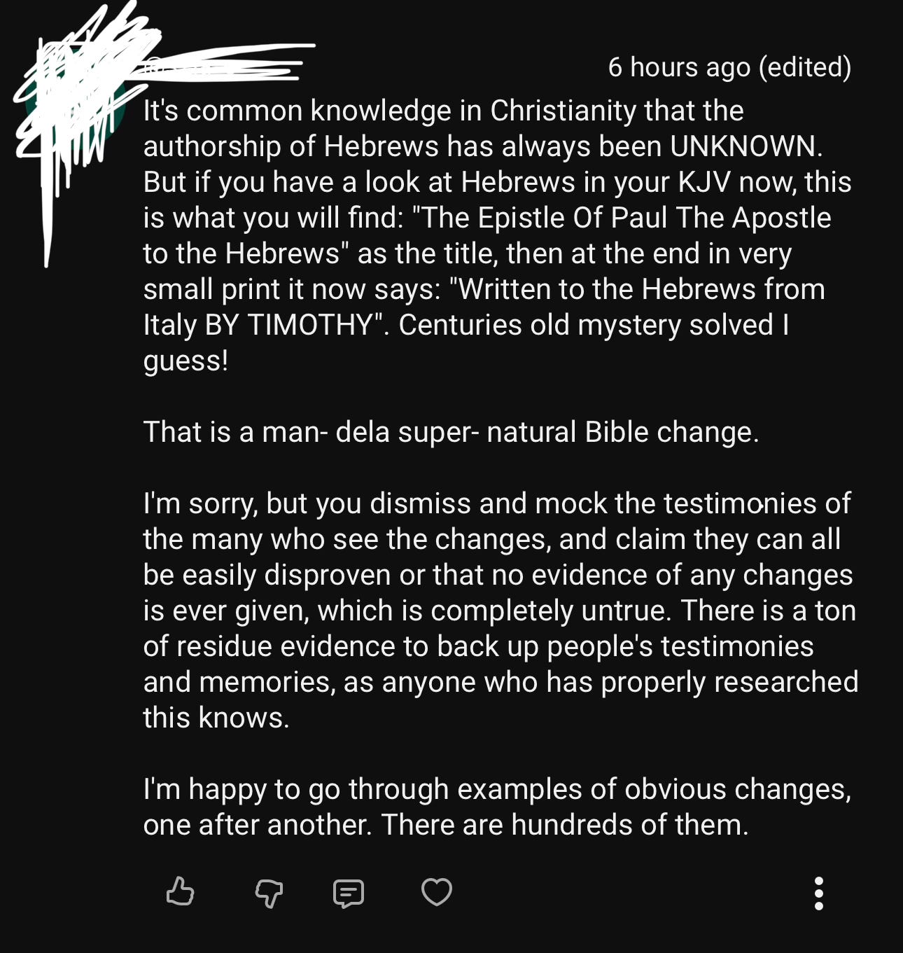 A 'gotcha question' From A Defender Of The Mandela Effect (edited and ...