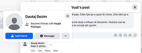 Materiale të dokumentuara nga rrjetet sociale që pasqyrojnë reagimet ndaj hulumtimit, përfshirë diskursin publik, etiketimet dhe format e presionit verbal që shfaqen pas publikimit.