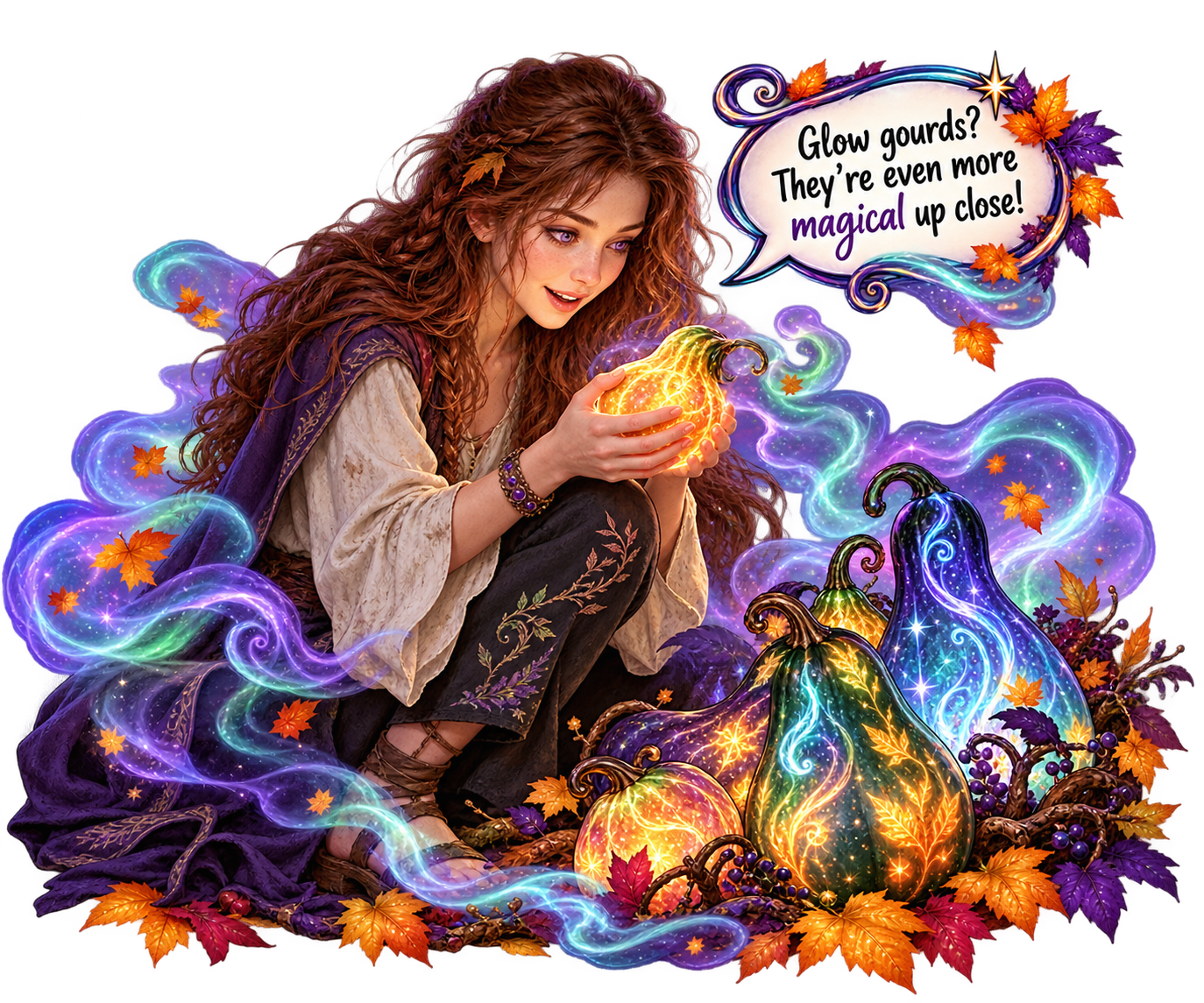 Angelika saying Glow Gourds are Magical Angelika saying Glow Gourds are Magical