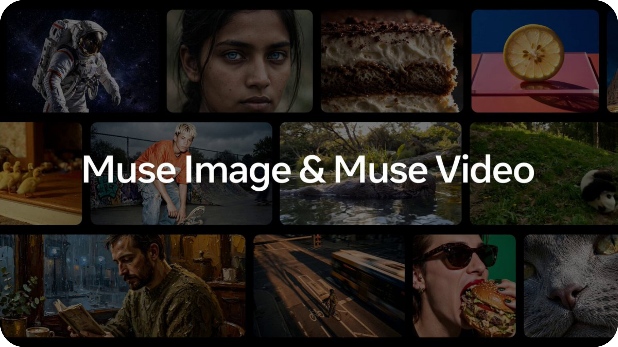 Muestra de imágenes y video generados por Muse Image y Muse Video de Meta Superintelligence Labs