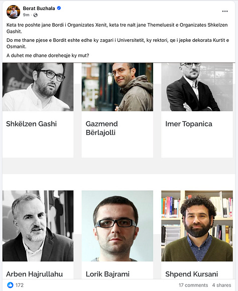 Seria e postimeve te Berat Buzhales