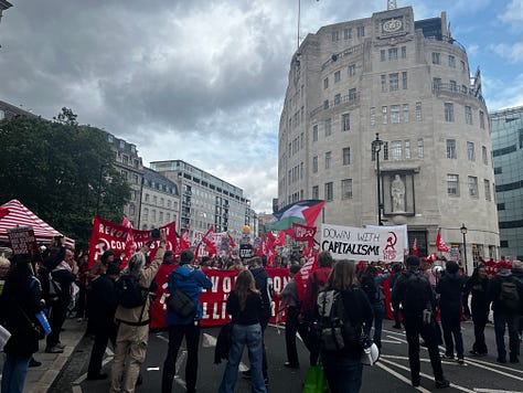 The 'Tax the Rich' protest continues through London
