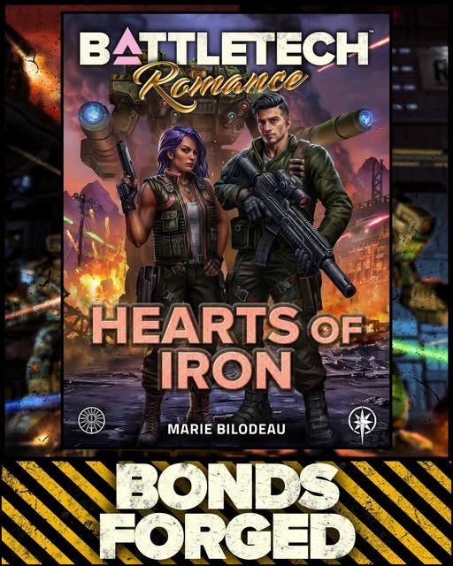 The flames of war will spark a connection that blossoms into BattleTech's second-ever romance novel, Hearts of Iron by Marie Bilodeau!