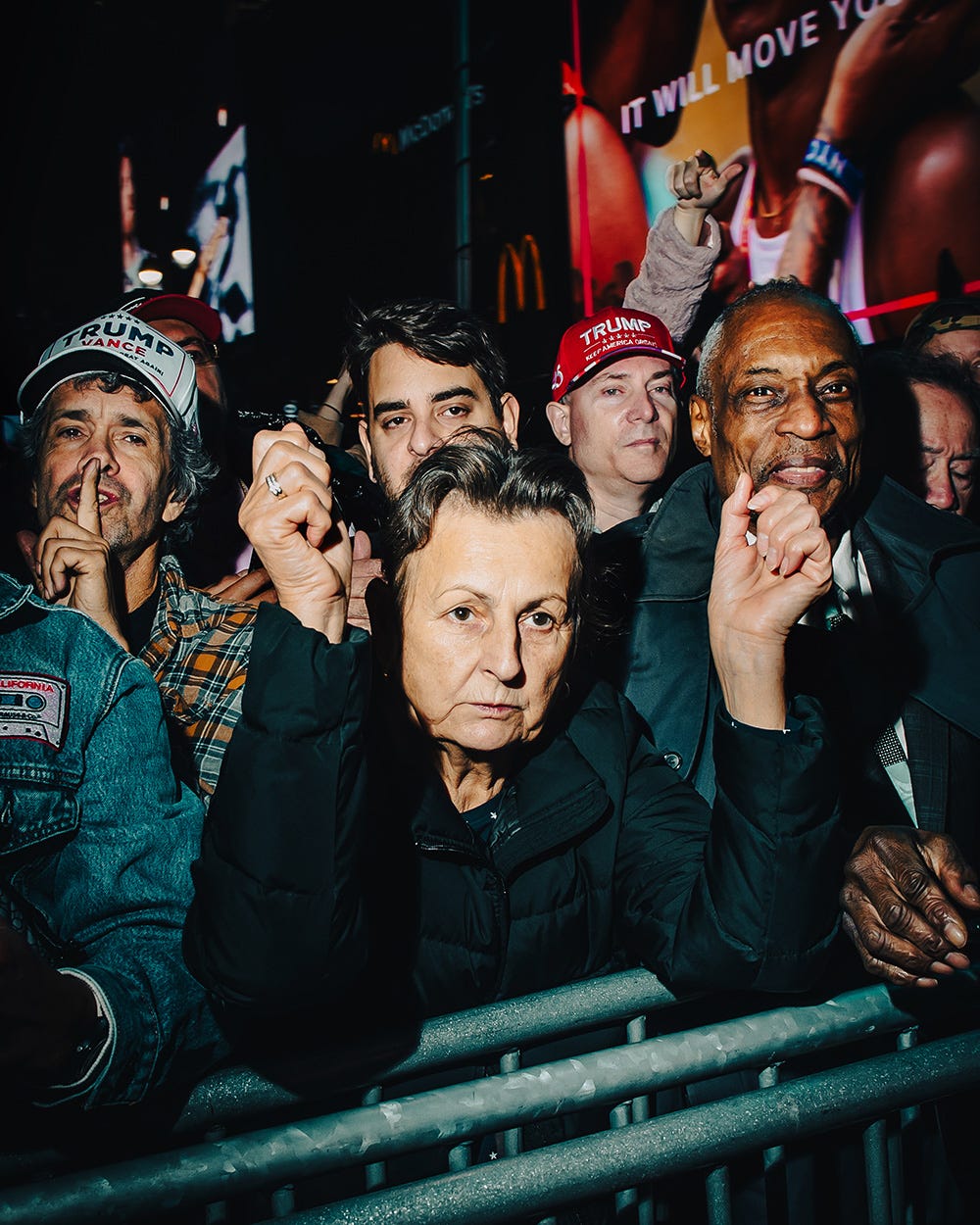 Madison Square Garden rally, October 2024. Photo by Dina Litovsky for In The Flash.