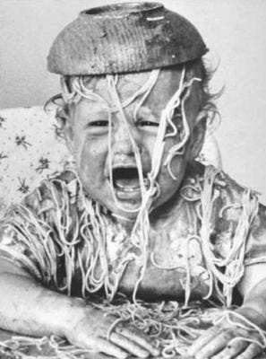 Adding To The Pasta Sauce | Black and white, Photo, Vintage children