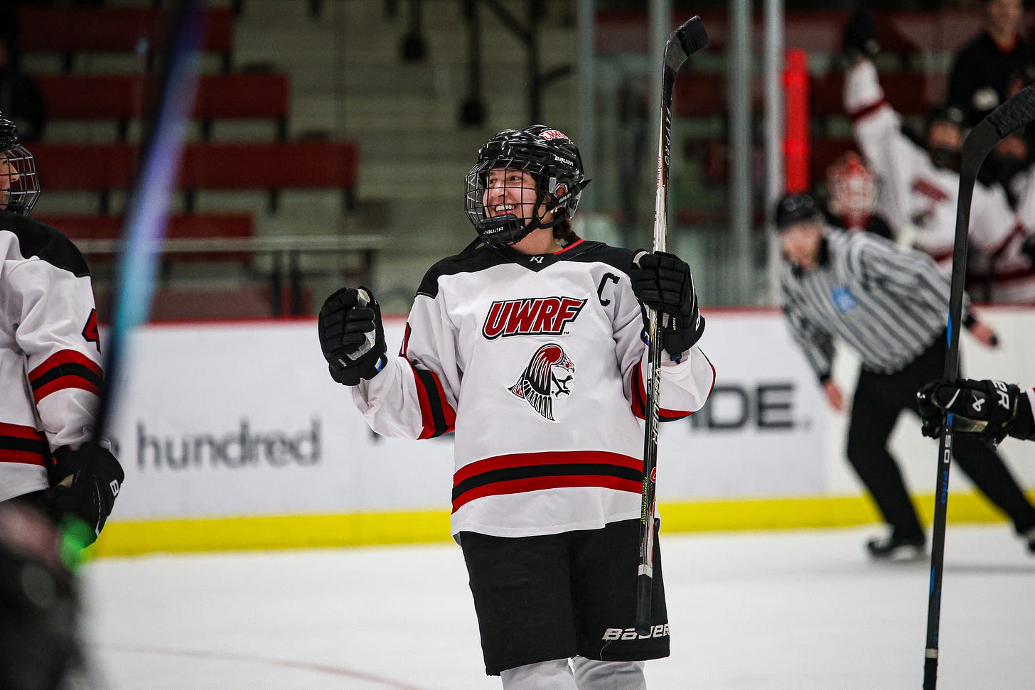 Megan Goodreau celebrates