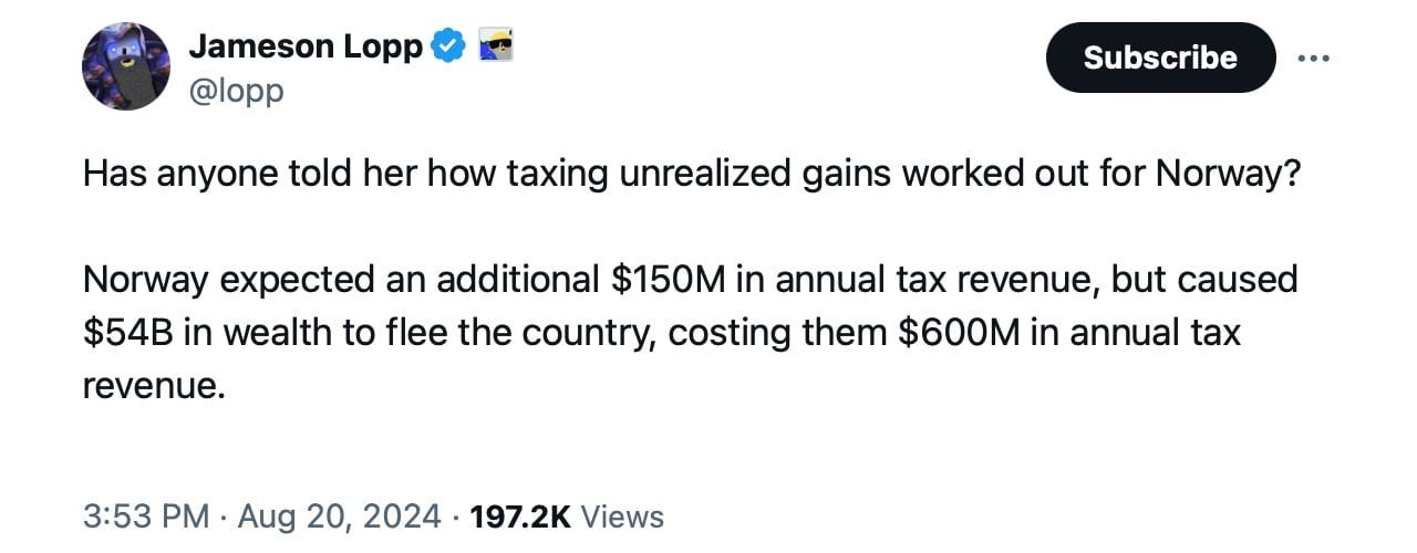 Insiders Report Kamala Harris Backs Biden's Plan to Tax Unrealized Gains –  Taxes Bitcoin News