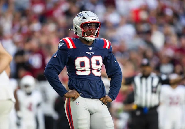 Patriots DE Keion White breaks silence after demotion by Mike Vrabel -  Yahoo Sports