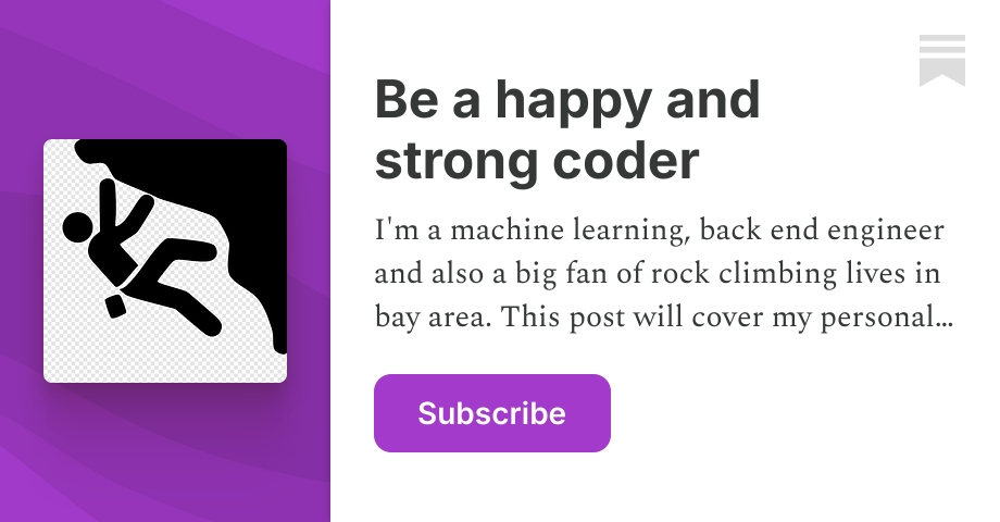 Be a happy and strong coder | Fan | Substack