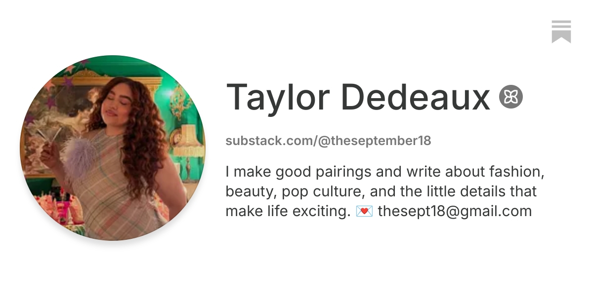 Taylor Dedeaux | Substack
