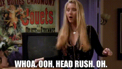 YARN | Whoa. Ooh, head rush. Oh. | Friends (1994) - S01E22 The One With the  Ick Factor | Video clips by quotes | ee7cff1b | 紗