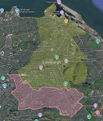 The area in pink is the new area in which the bikes will operate