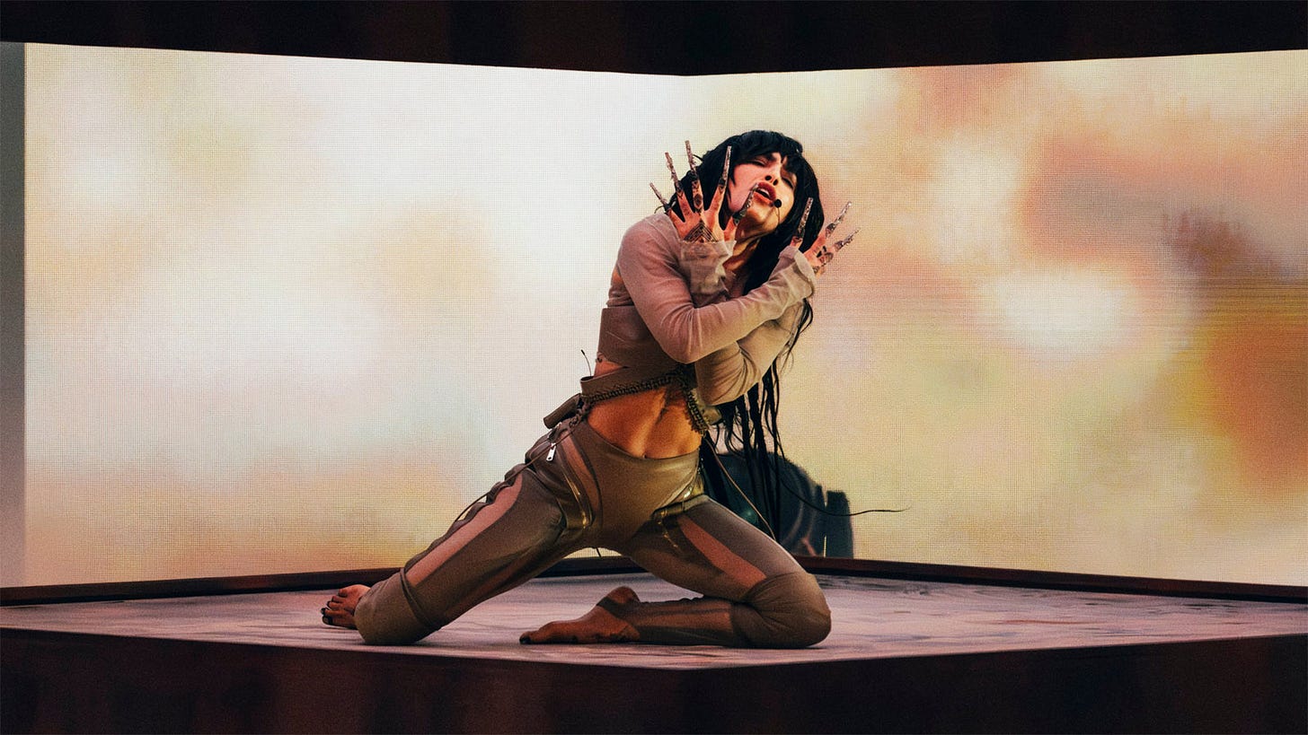 La cantante Loreen durante su actuación en la final de Eurovisión 2023
