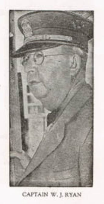 Photo of guard captain Bill Ryan circa 1941.