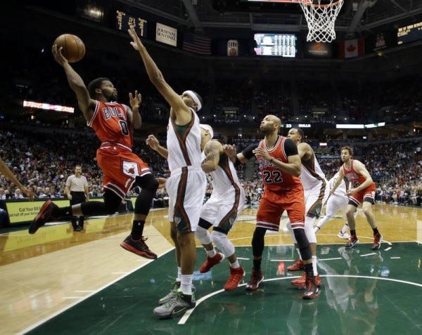 aaron brooks shot for bulls losing to bucks game 4 nba 2015 aaron brooks shot for bulls losing to bucks game 4 nba 2015