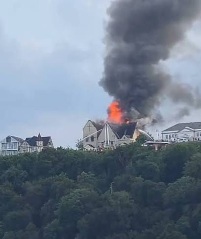 Neighbors were shocked to see flames rip through an abandoned church in Pittsburgh's Mt. Washington neighborhood on Tuesday. Neighbors were shocked to see flames rip through an abandoned church in Pittsburgh's Mt. Washington neighborhood on Tuesday.