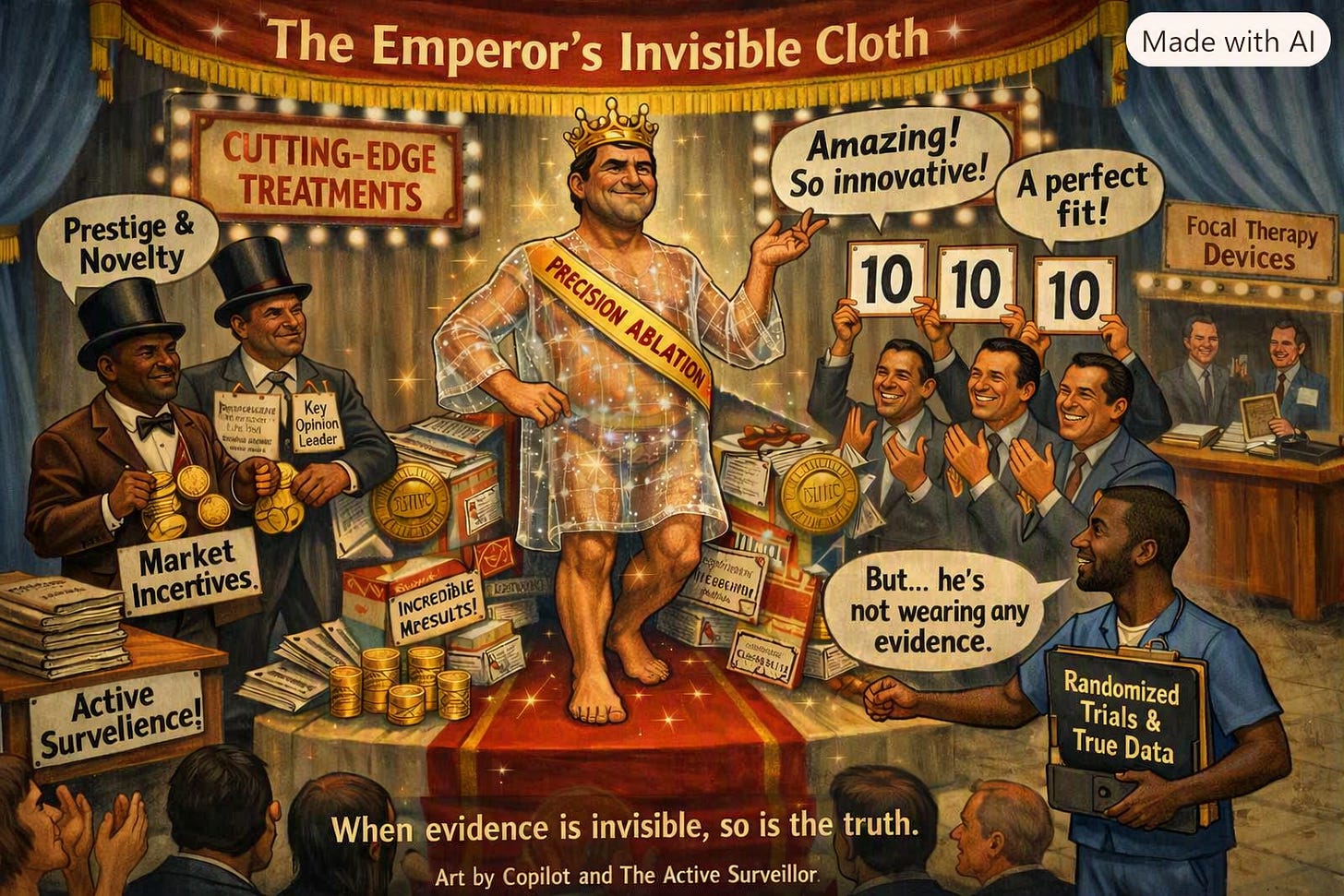 Invisible Cloth Emperor Satire with corrected text and diverse characters