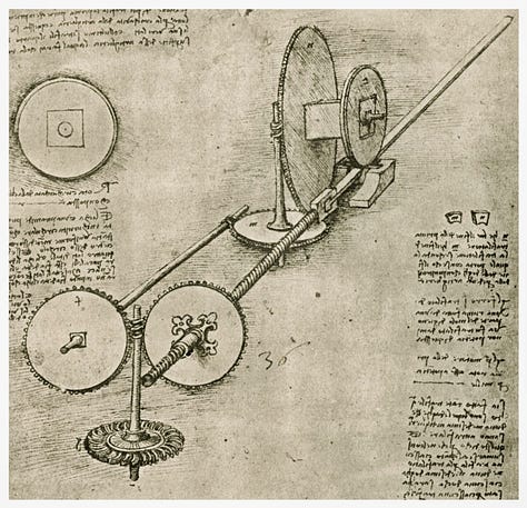 Leonardo's drew to create and gain understanding.
