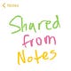 Shared from Notes