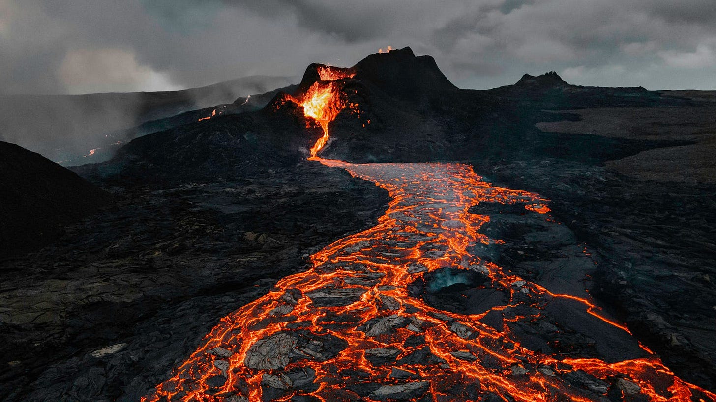 Volcanoes as dangerous natural wonders