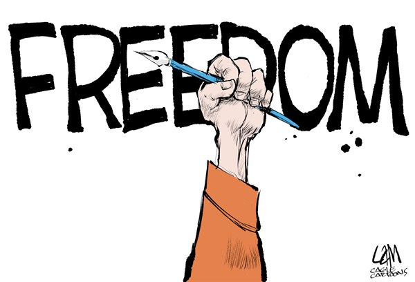 CARTOON GALLERY: Standing up for freedom – Press Enterprise