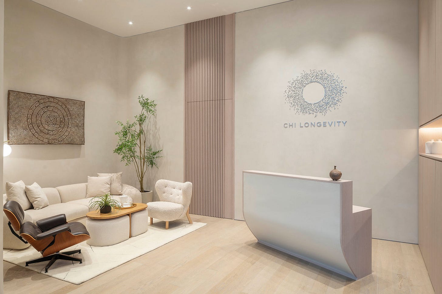 The waiting area or Chi Longevity, one of Singapore's newest longevity clinics. The waiting area or Chi Longevity, one of Singapore's newest longevity clinics.