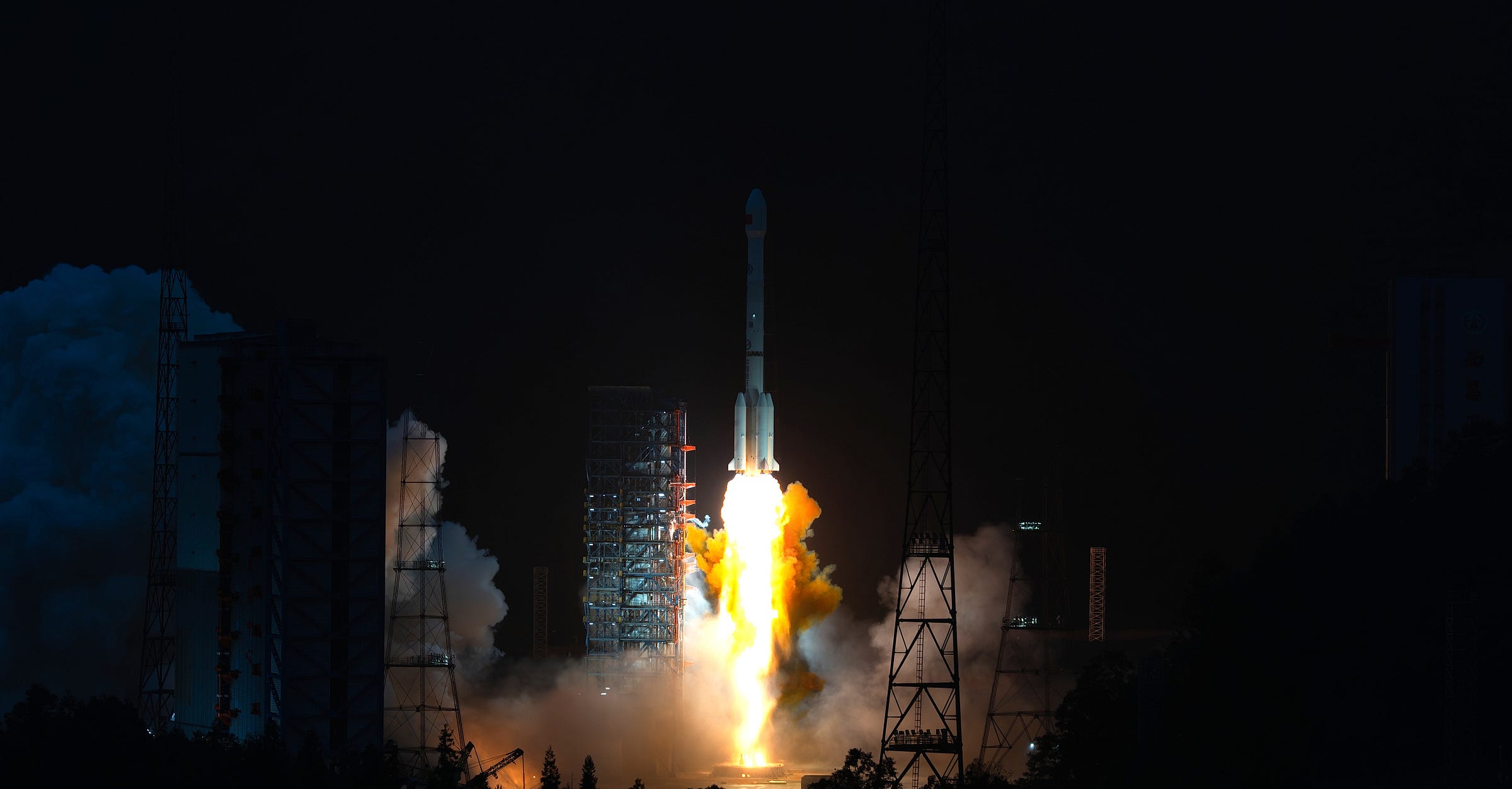 A Long March 3B/E launch vehicle lifting off from the Xichang Satellite Launch Center on July 23rd 2026. A Long March 3B/E launch vehicle lifting off from the Xichang Satellite Launch Center on July 23rd 2026.