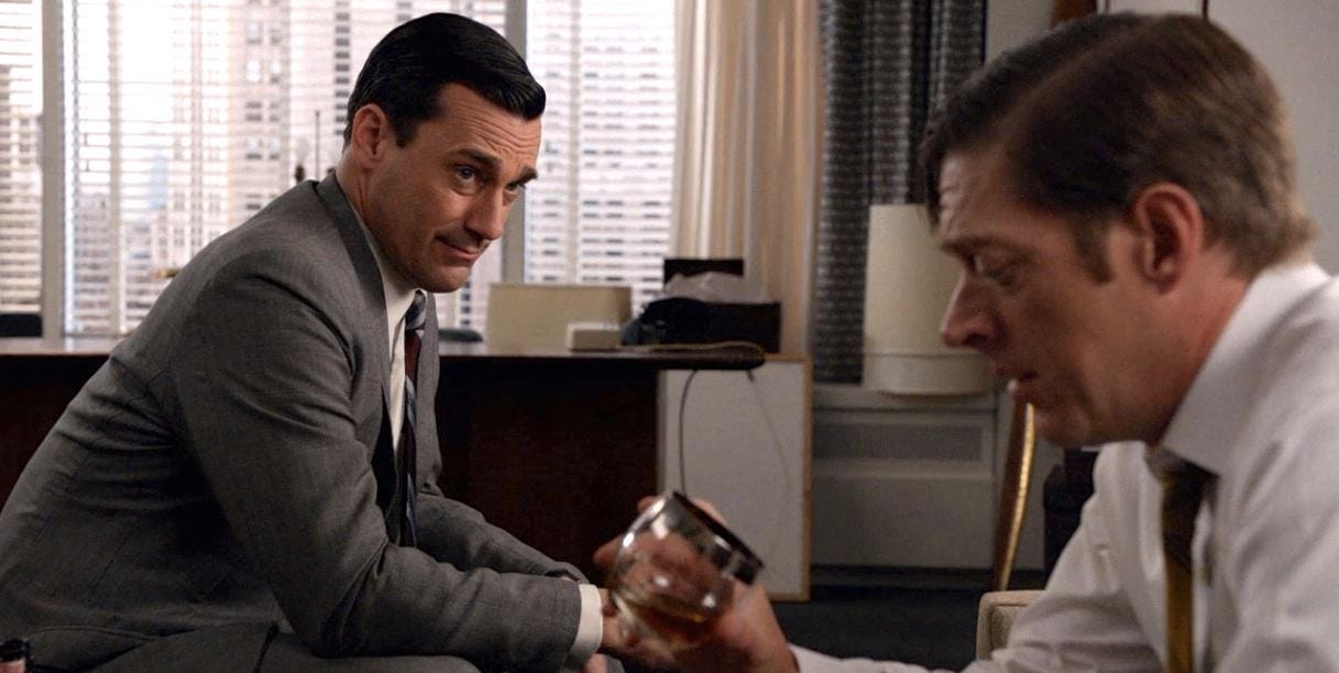 Mad Men Quotes on X: "I have to eat something. -Ted Chaough Doesn't ice  count? -Don Draper #MadMen http://t.co/wPCXf0X41U" / X