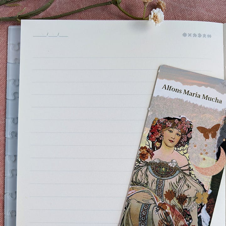 Piece Relax Alfons Mucha Reverie Diary