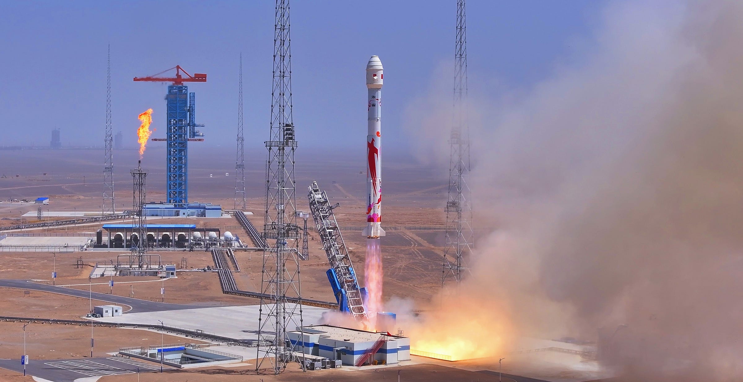LandSpace’s Zhuque-2E Y2 vehicle lifting off from Launch Area 96A at the Jiuquan Satellite Launch Center in May 2025.