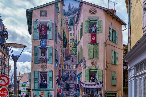 Wall Fresco Les grands hommes du Puy