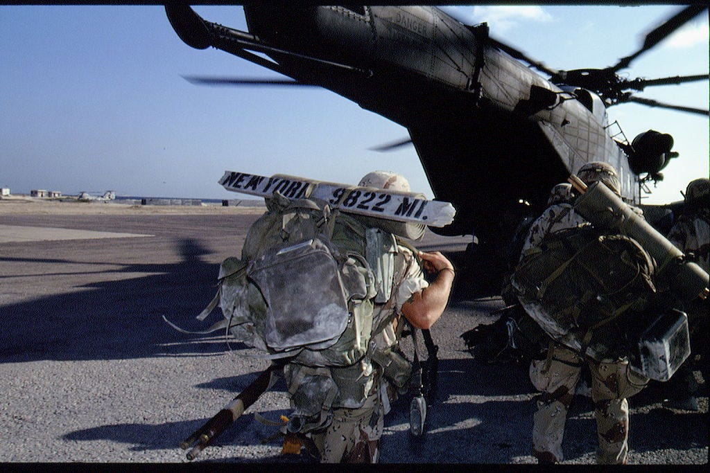 AMERICAN TROOPS WITHDRAW FROM SOMALIA