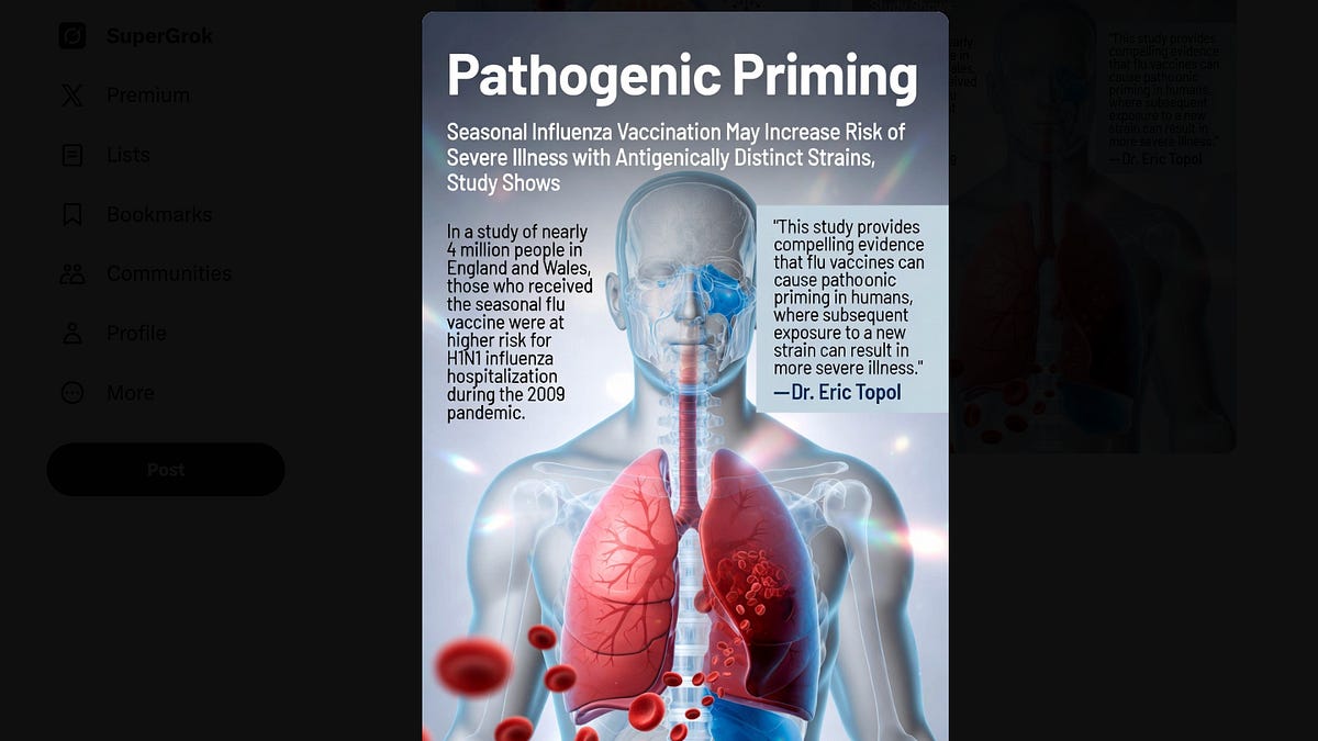 Pathogenic Priming and Influenza Vaccination