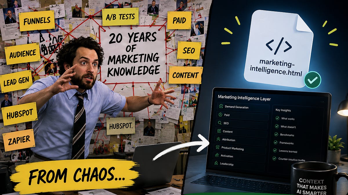 How I Built my Marketing Intelligence Layer (6 minute read)