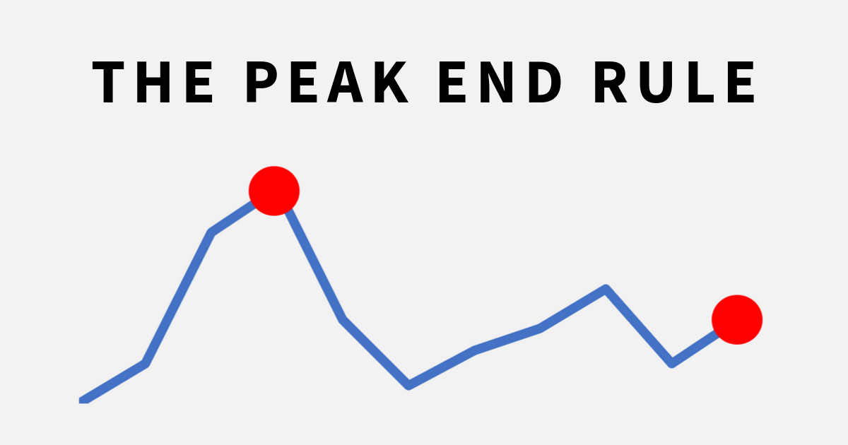 The peak–end rule - Kent Hendricks