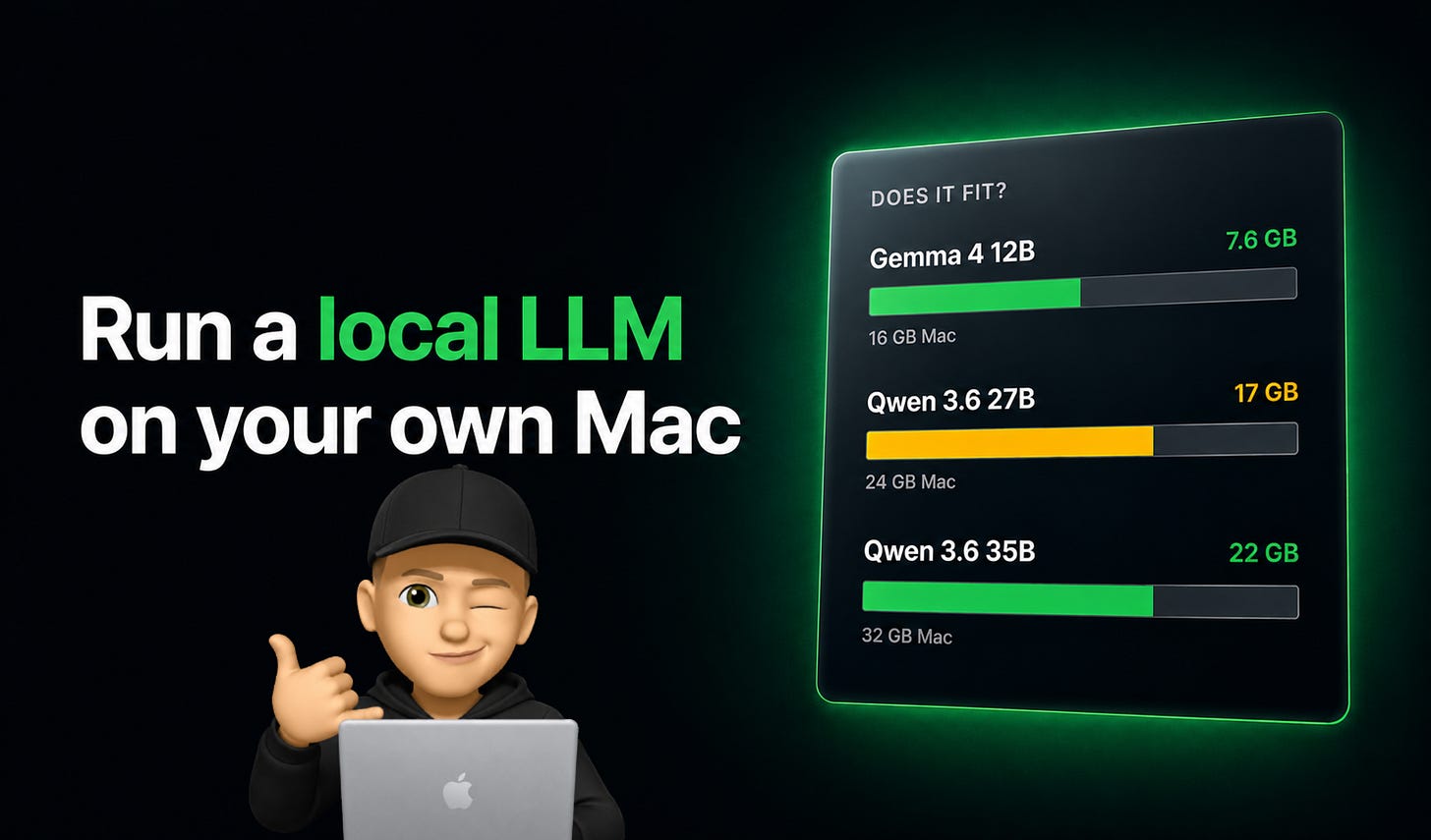 How to run a local LLM on your Mac