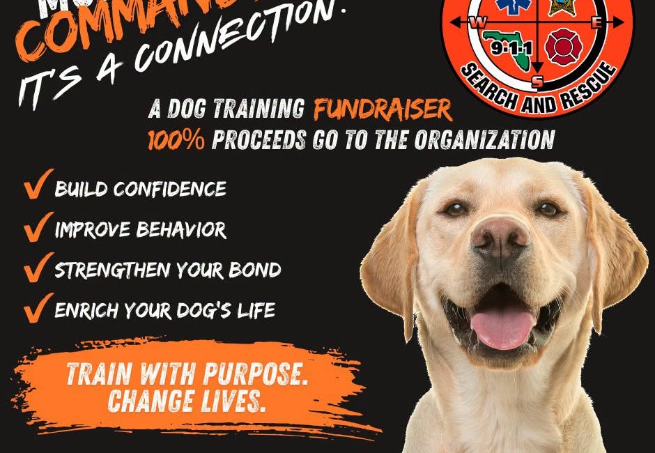 Manatee County Search and Rescue Launches Dog Training Fundraiser to Support Lifesaving Mission