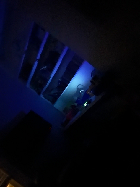 Creepy blue glow photos
