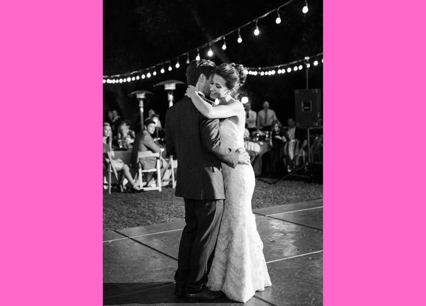 Couple dancing at a wedding