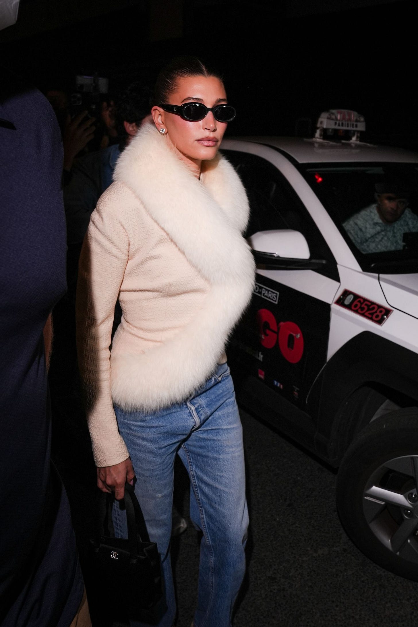 Celebrity Sightings  Paris Fashion Week  Womenswear Spring Summer 2026  Day Two Hailey Bieber