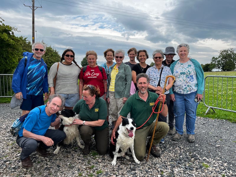 2025-6-21 Our O.A.T. group at the Miller Farm in the Lake District England, photo by Nikki Taylor