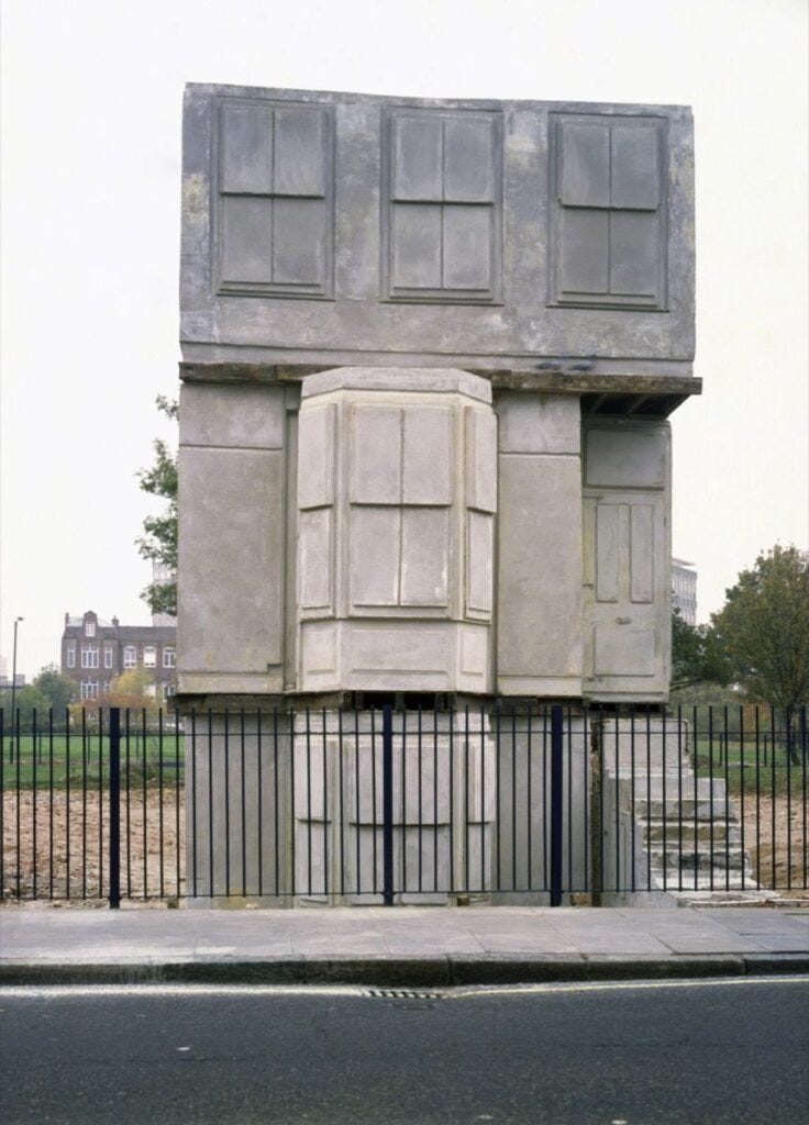 House by Rachel Whiteread via Gagosian