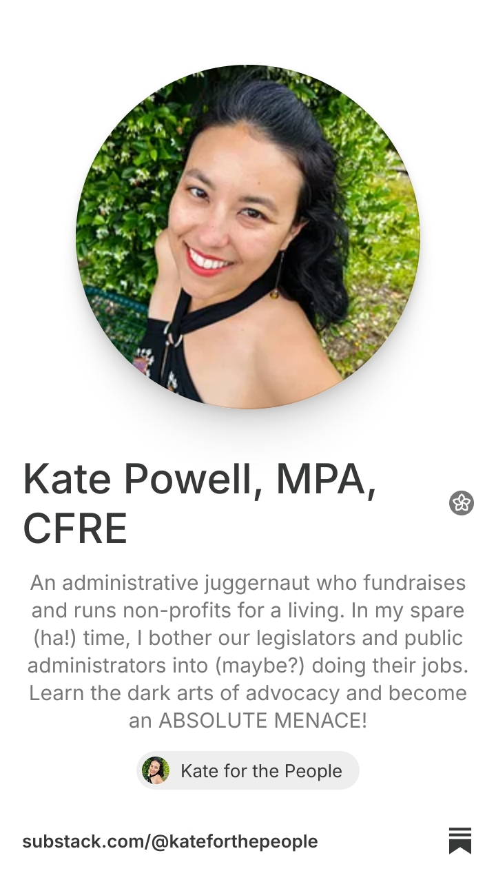 Kate Powell, MPA, CFRE | Substack