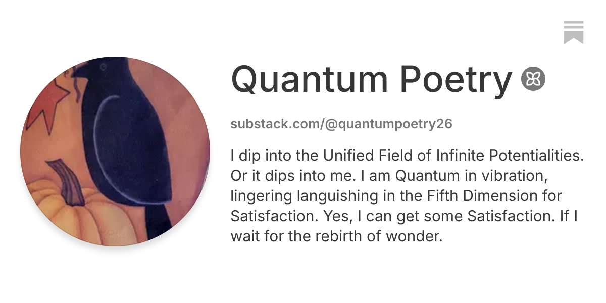 Quantum Poetry | Substack