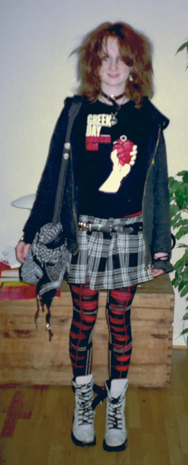 A German Mosher from the early to mid-2000s, representing the punk-influenced branch of the scene subculture. A German Mosher from the early to mid-2000s, representing the punk-influenced branch of the scene subculture.