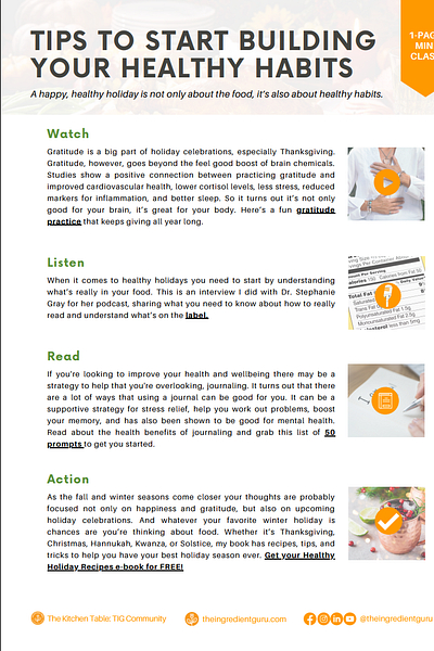 Tips To Start Building Your Healthy Habits